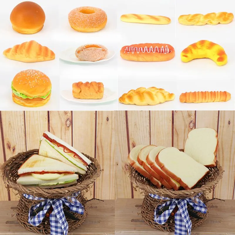 1 Pcs Soft French Baguettes Props Simulation Bread PU Squishy Bread Squeeze Toy Gift Decoration