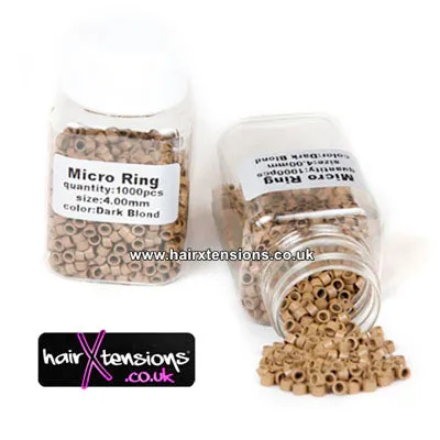 1000 Dark Blonde Micro-Rings 4.5mm (Non-Silicone)