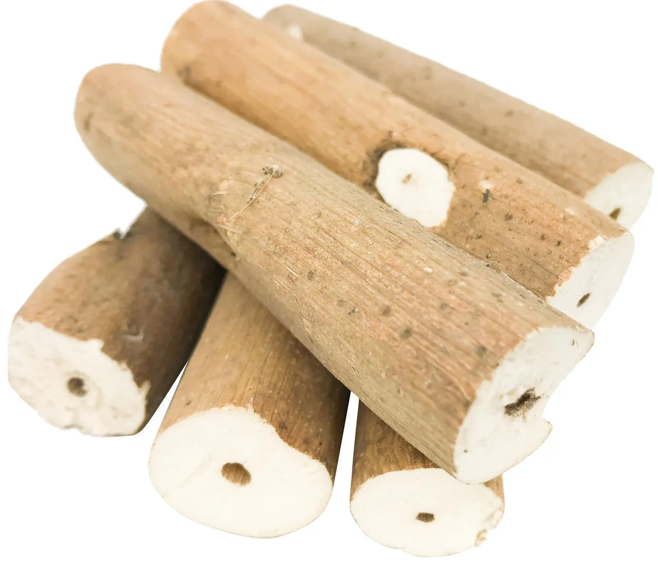 1211 Pk6 Natural Bark Sola Sticks