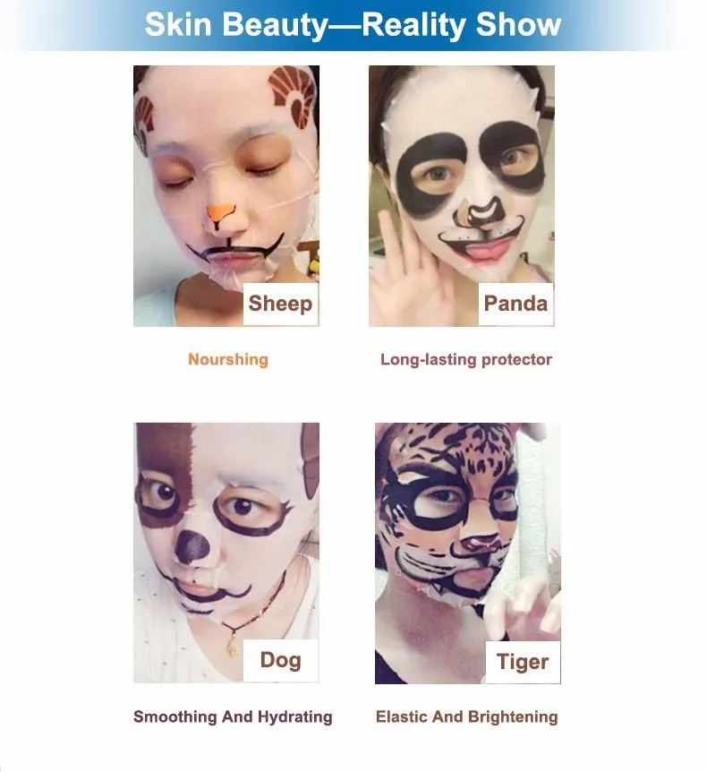 Animal Face Blackhead Mask with Oil Control Animal Face Masks