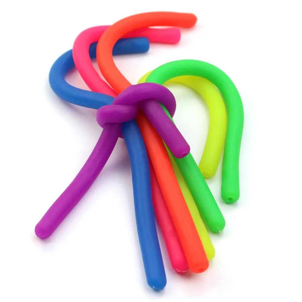 Anti Stress Fidget Noodle Stretch Rope Toy String Fidget Autism Funny Toy Kids Gift