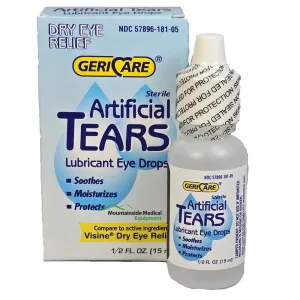 Artificial Tears Eye Drops 15 mL by Geri-Care