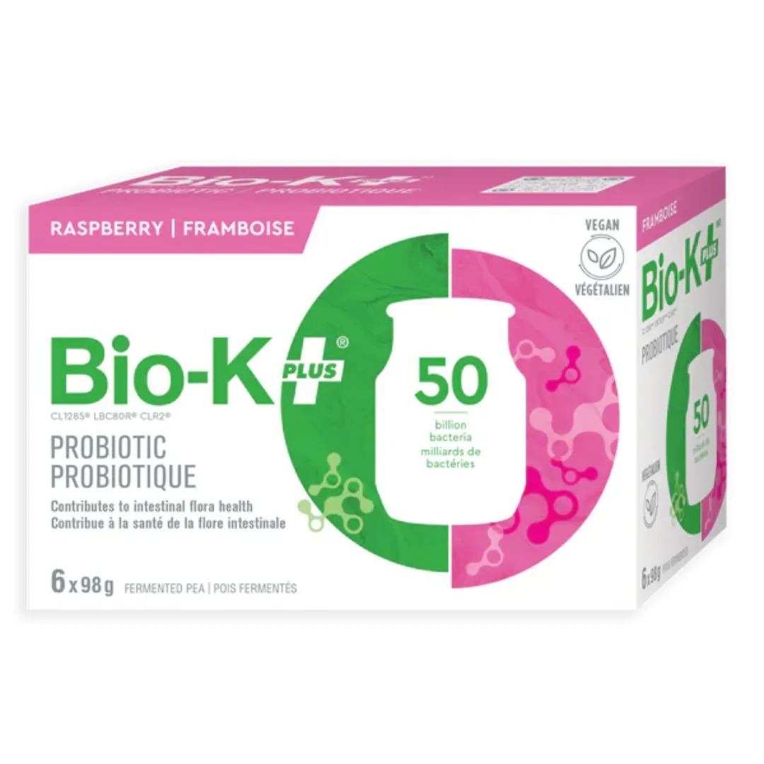 BIO-K  Raspberry Probiotic Drink (6x98g)