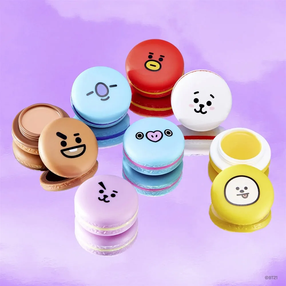 BT21 Macaron Lip Balm in a Display Box-Set of 7