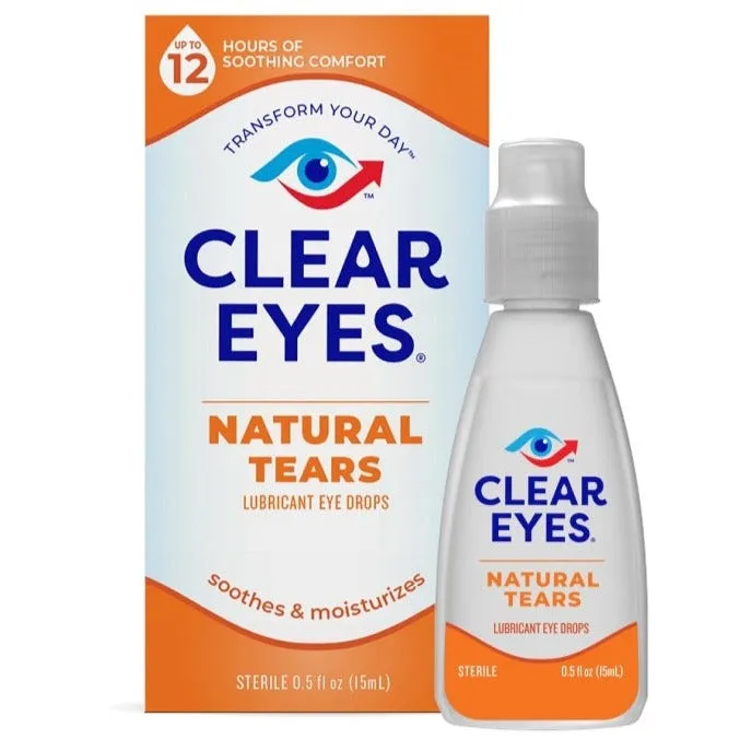 Clear Eyes Natural Tears Drops Mild