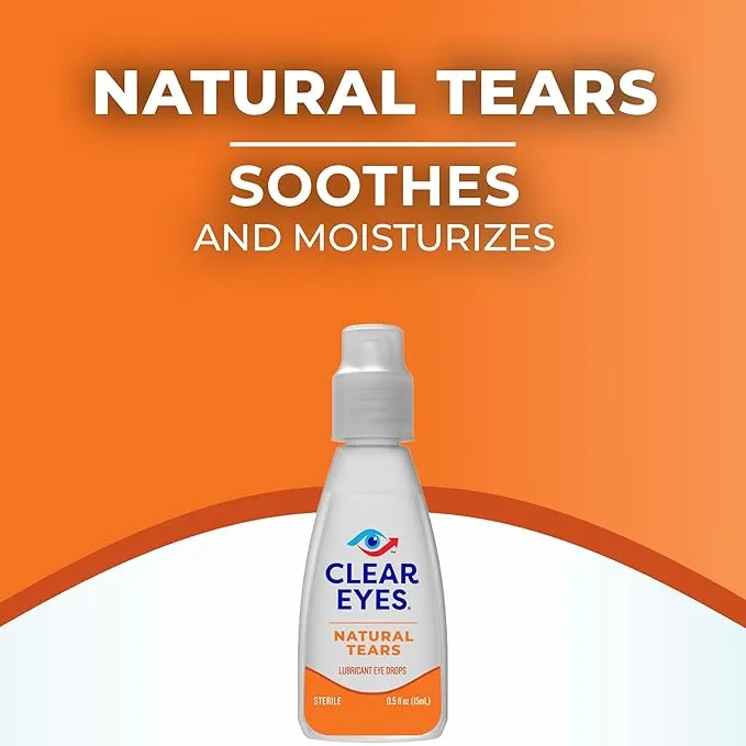 Clear Eyes Natural Tears Drops Mild