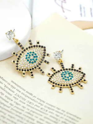 Evil Eye Drops Earring