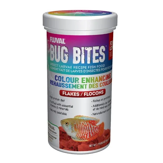 Fluval Bug Bites Colour Enhancing Flakes