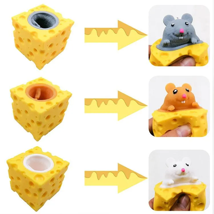 Funny Squishy Cute Antistress Squeeze Rising Toys Mouse Puppet Toy