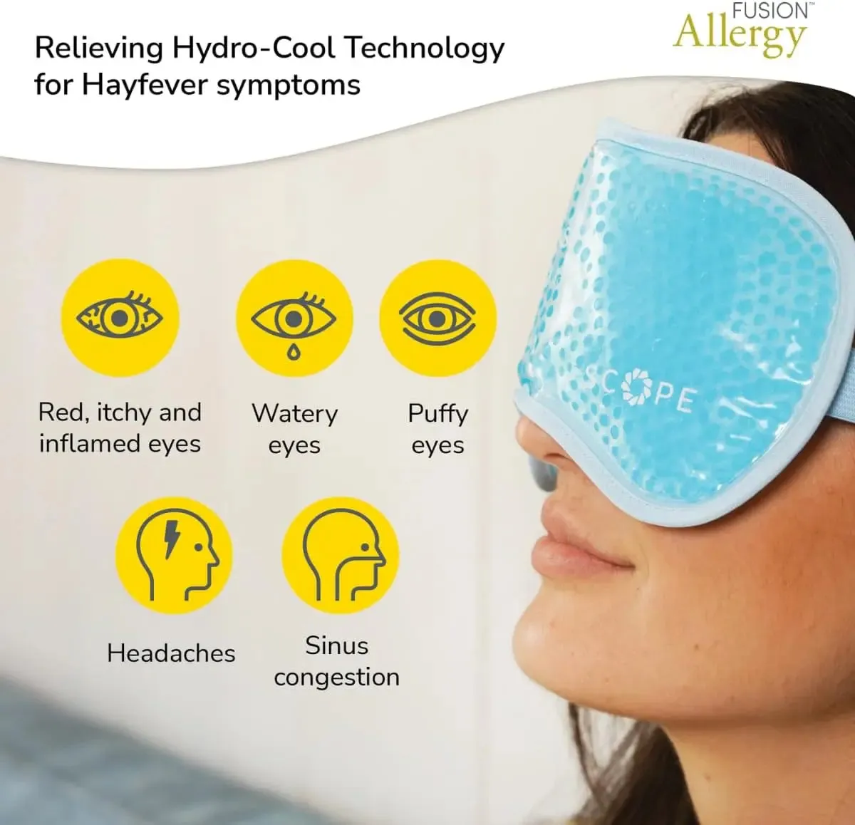 Fusion Eye mask For Allergies Cooling Eye Therapy Day & Night Eye Gel- 10 ml