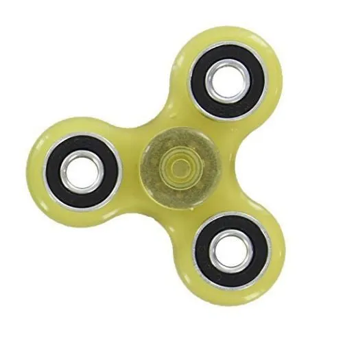 Glow in the Dark Luminous Fidget Hand Finger Tri Spinner Stress Toy Colors