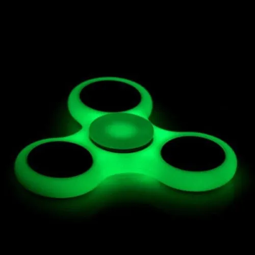 Glow in the Dark Luminous Fidget Hand Finger Tri Spinner Stress Toy Colors