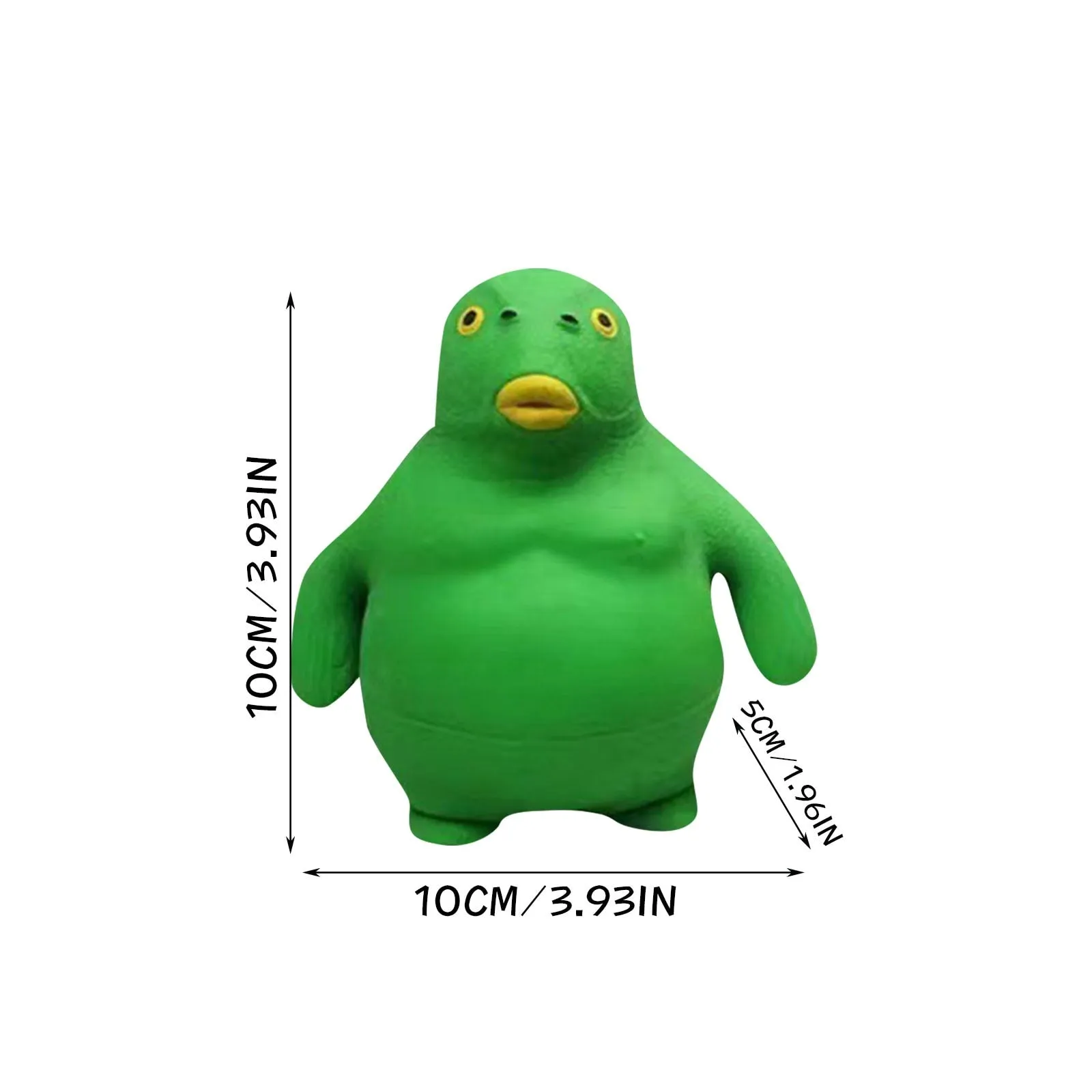 Green Head Fish Silly Fish Decompression Squeeze Toy Slow Rebound Tpr Doll Fidget Stress Relief Toys Kids Interesting Gifts