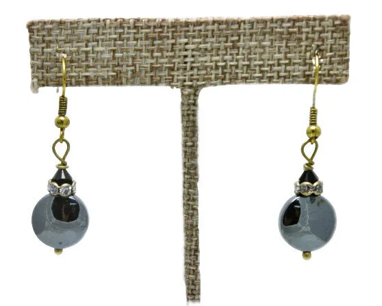 Hematite Stress Relieving Gemstone Earring