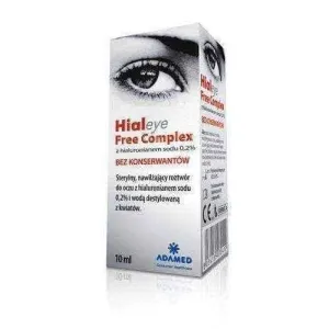 Hialeye Free Complex eye drops without preservatives 10ml, preservative free eye drops