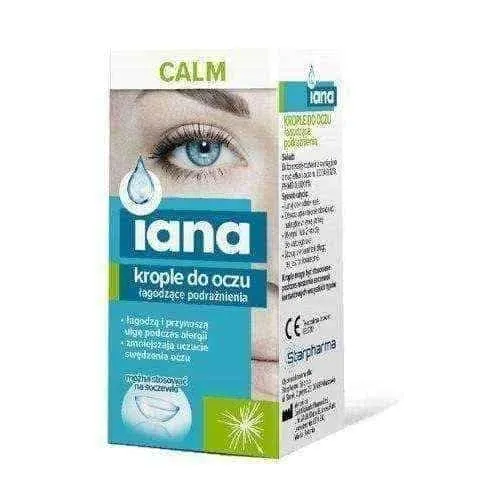 Iana Calm Irritating Eye Drops 10ml, itchy eye drops