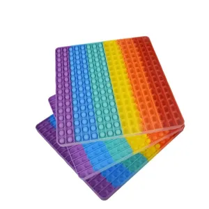 Jumbo Rainbow 30cm Popit Square