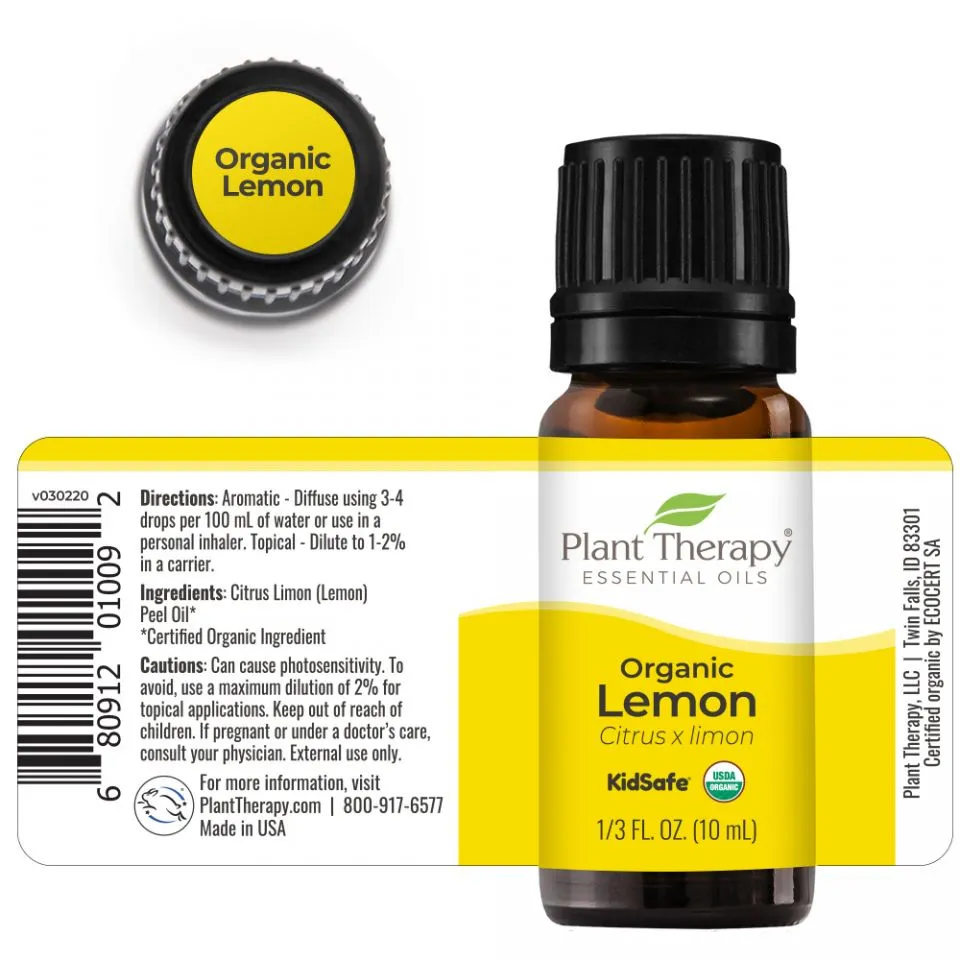 Lemon Organic Essential Oil