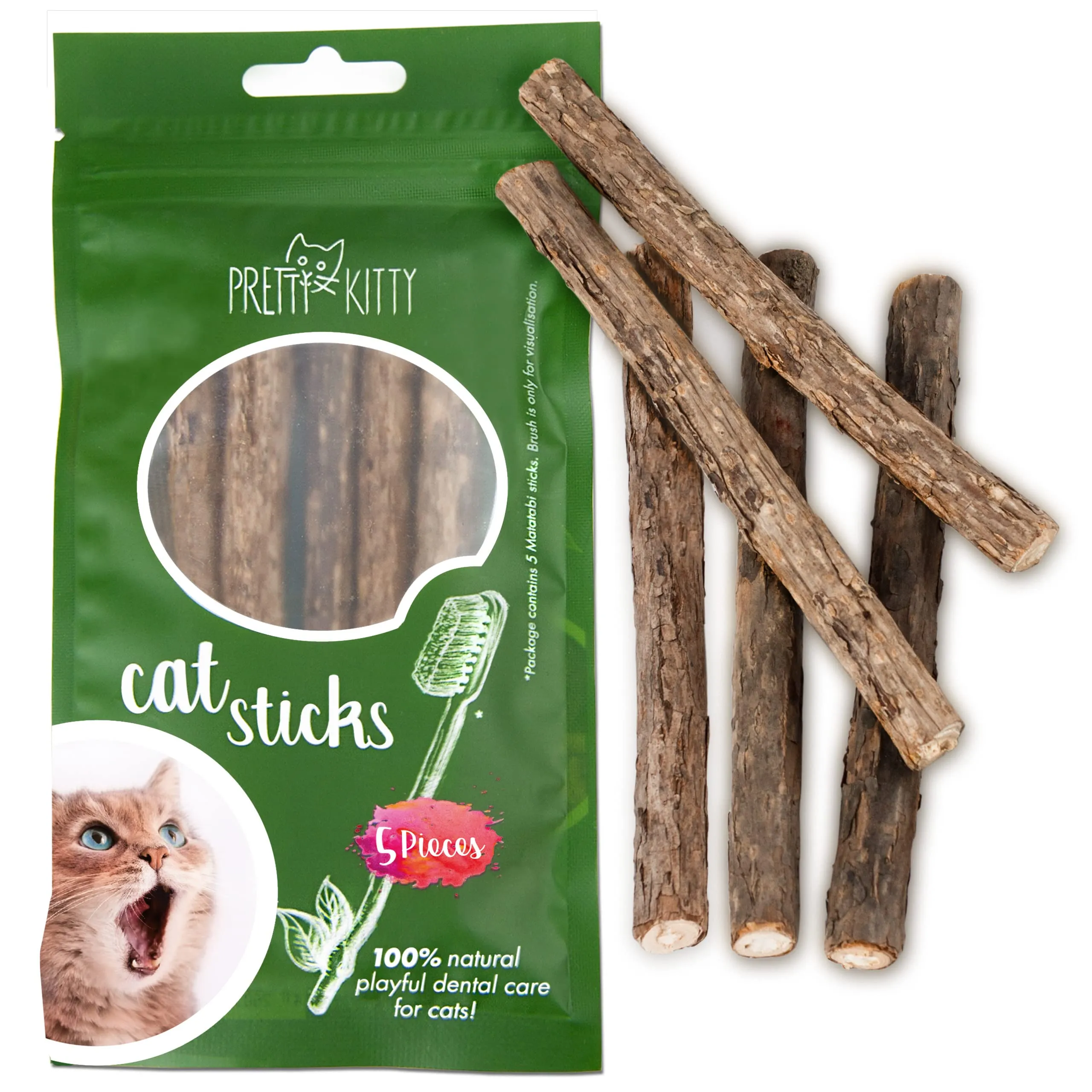 Matatabi Cat Chew Sticks: 5x Matatabi For Cat Dental Care  Silvervine Sticks