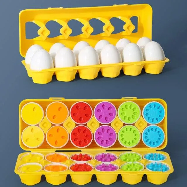 Montessori Toys Eggs Screws Match Game Wooden Puzzle 3D For Children Learning Education Math Toy Kids Baby Toys 1 to 2 Years