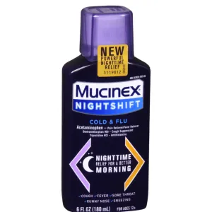 MUCINEX FAST-MAX NT SHFT CLD&FLU 6OZ