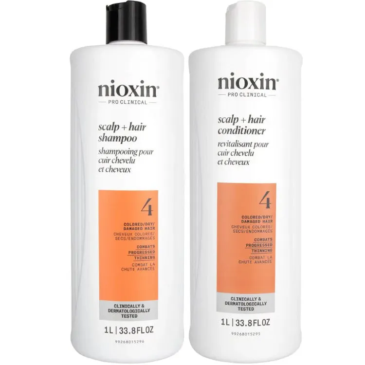 Nioxin System 4 Color Safe Shampoo & Conditioner Duo 33.8 oz.