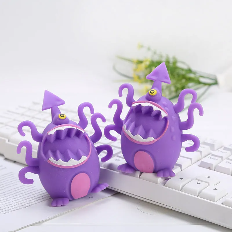 PROLOSO Squishy Toys Fidget Squeeze Monsters Stress Relief 6 Pcs