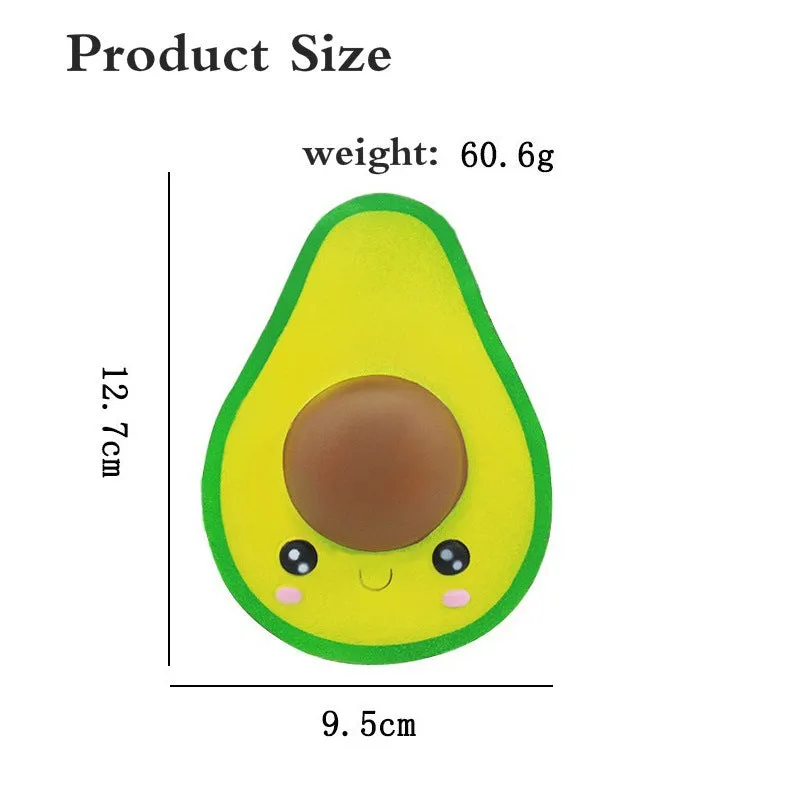 PU Squishy Toys Emulational Fruit Avocado Squeezing Toy Squeeze Children Vent Pressure Reduction Toy