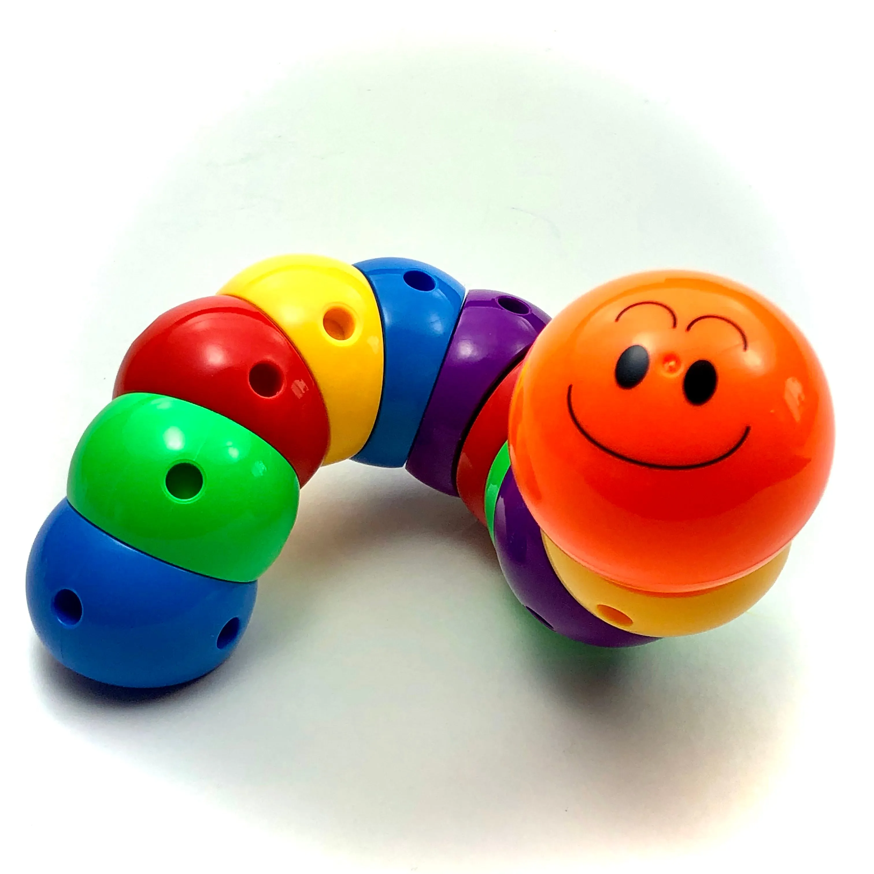 Rainbow Caterpillar Building Toy