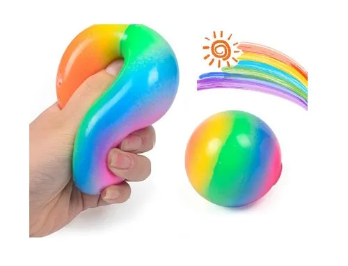 Rainbow Squish Ball