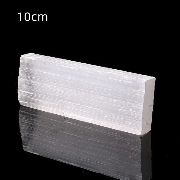 Selenite Crystal Slab White Quartz Mineral Rough