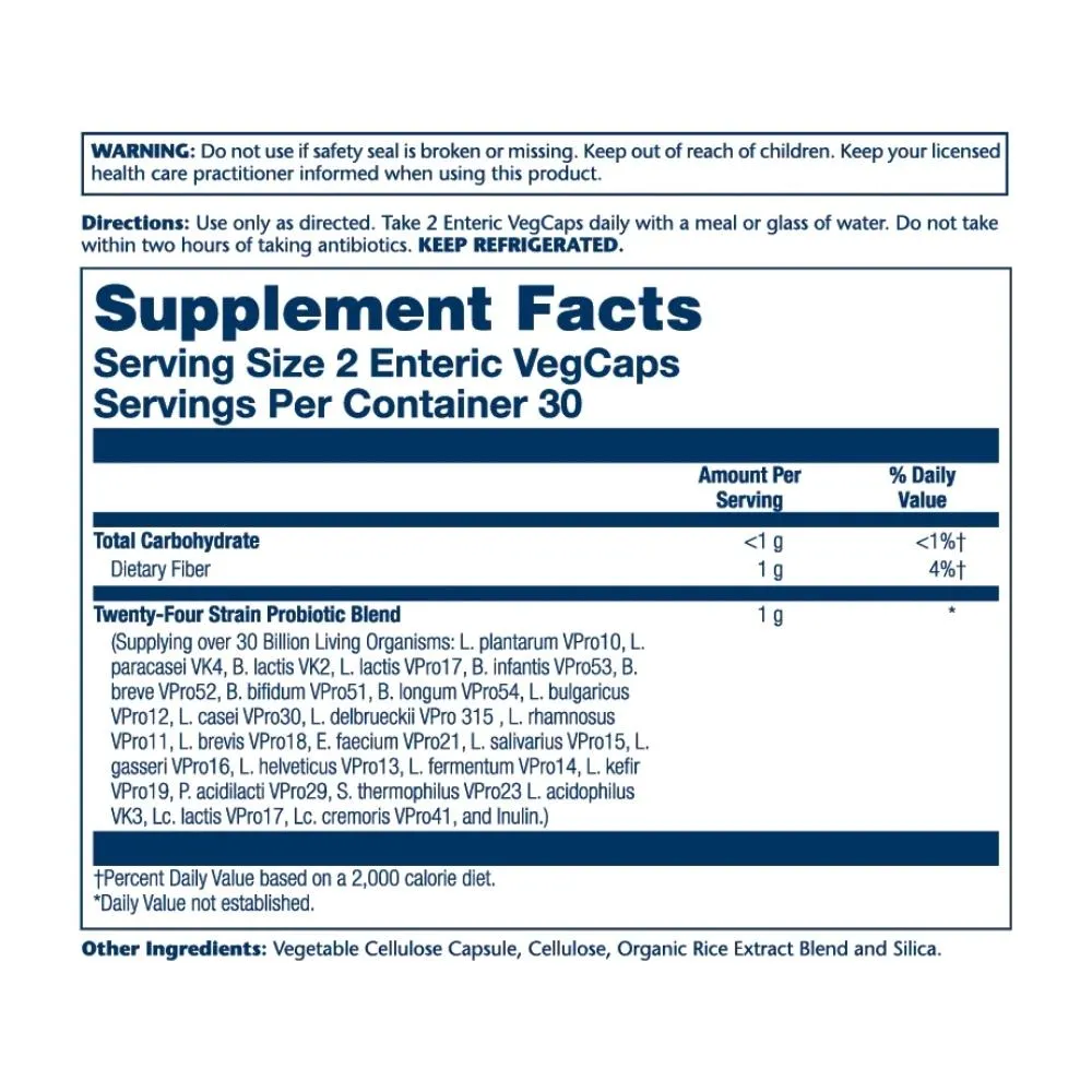 Solaray Super Multidophilus 24 Strain Probiotic 30 Billion CFU 60 Capsules