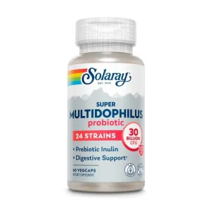 Solaray Super Multidophilus 24 Strain Probiotic 30 Billion CFU 60 Capsules