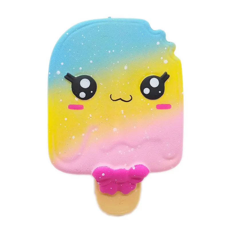 Squishy Slow Rebound Decompression Ice Cream Bite Simulation Rainbow Cake Slow Rebound Christmas Toy