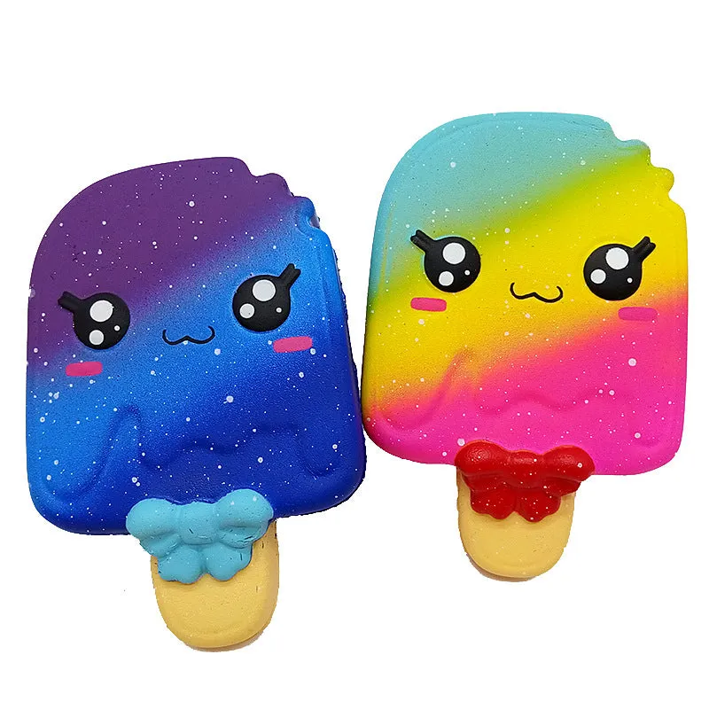 Squishy Slow Rebound Decompression Ice Cream Bite Simulation Rainbow Cake Slow Rebound Christmas Toy