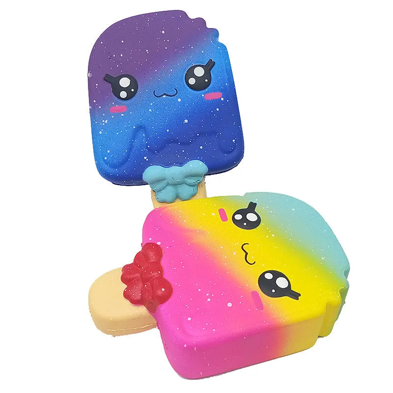 Squishy Slow Rebound Decompression Ice Cream Bite Simulation Rainbow Cake Slow Rebound Christmas Toy