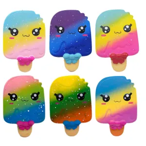 Squishy Slow Rebound Decompression Ice Cream Bite Simulation Rainbow Cake Slow Rebound Christmas Toy