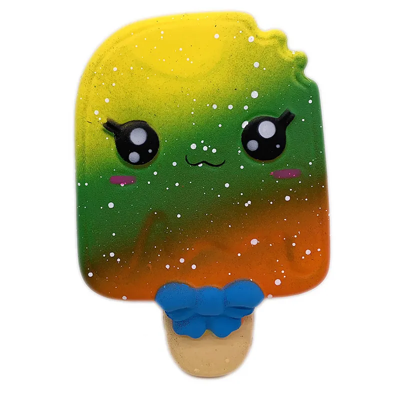 Squishy Slow Rebound Decompression Ice Cream Bite Simulation Rainbow Cake Slow Rebound Christmas Toy