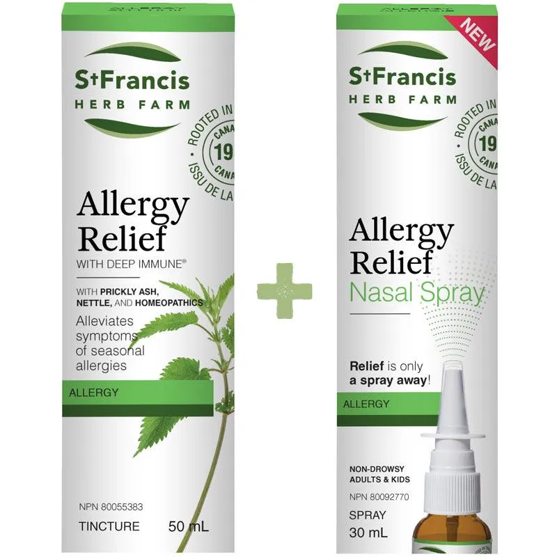 St. Francis Allergy Relief Bundle(Nasal Spray 30ML   Tiincture 50ML)