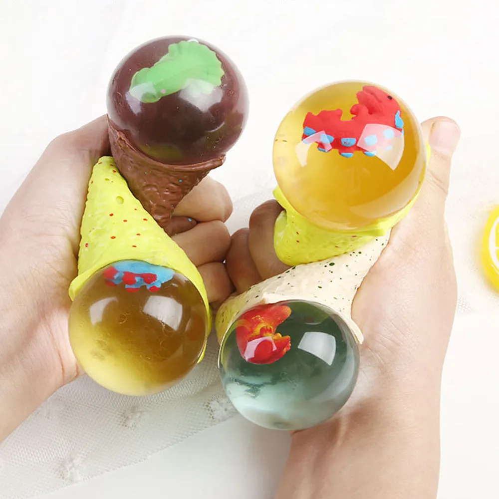 Stress-Relieving Dinosaur Egg Squishy Toys, TO0058