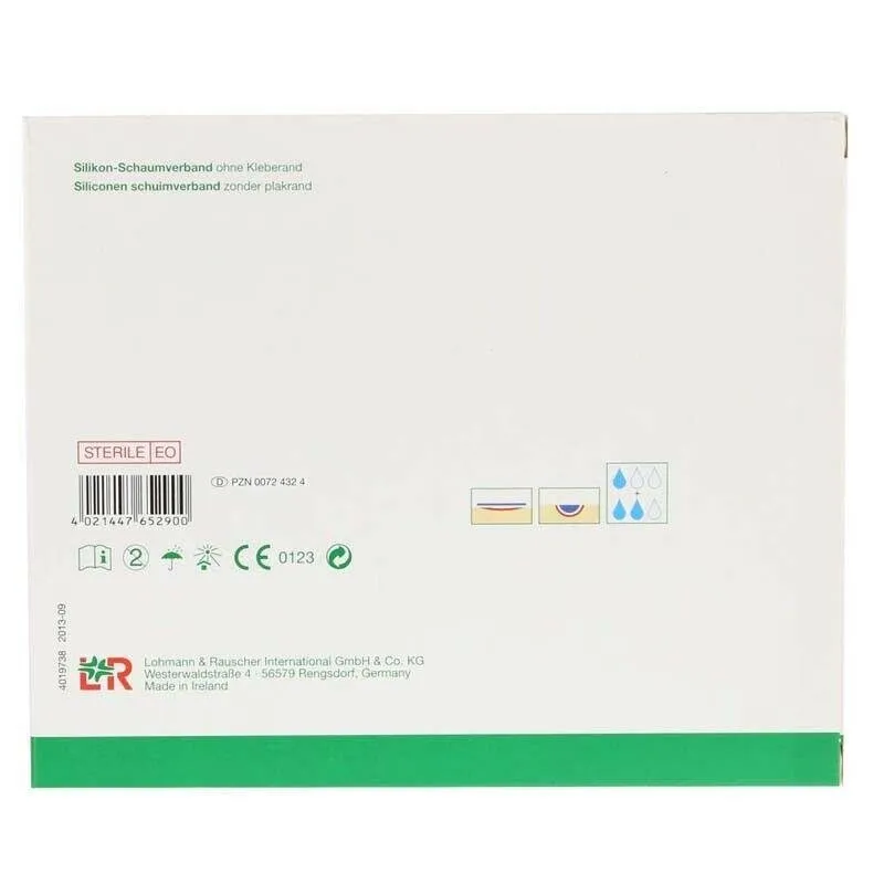 Suprasorb P Sensitive Non Border Silicone Dressing 10cm x 20cm x 10