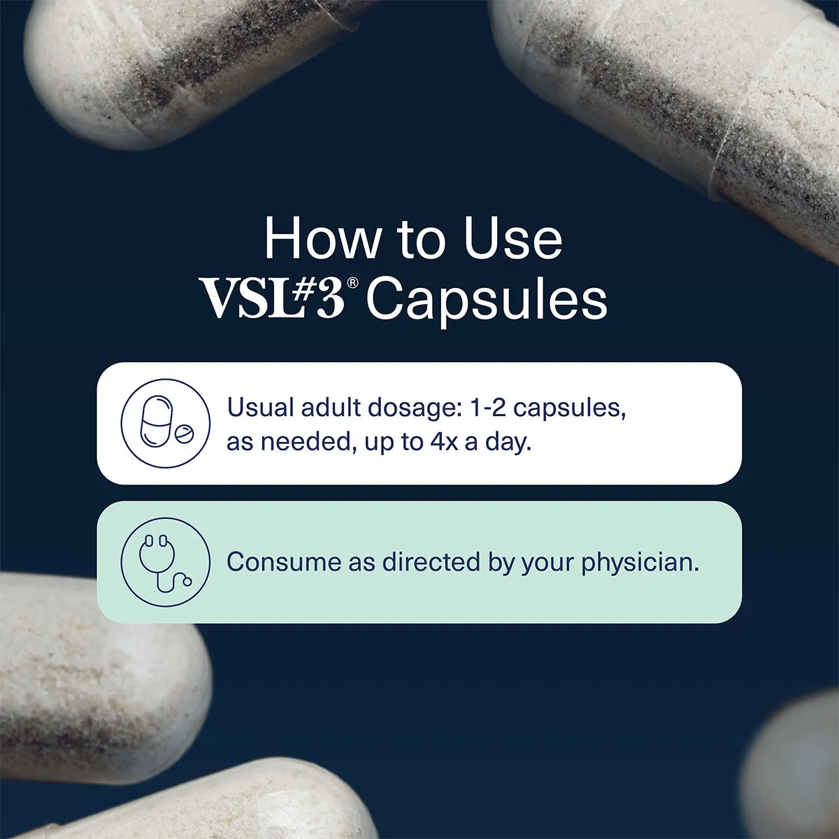 VSL#3 Probiotic Medical Food 112.5 Billion CFU 60 capsules