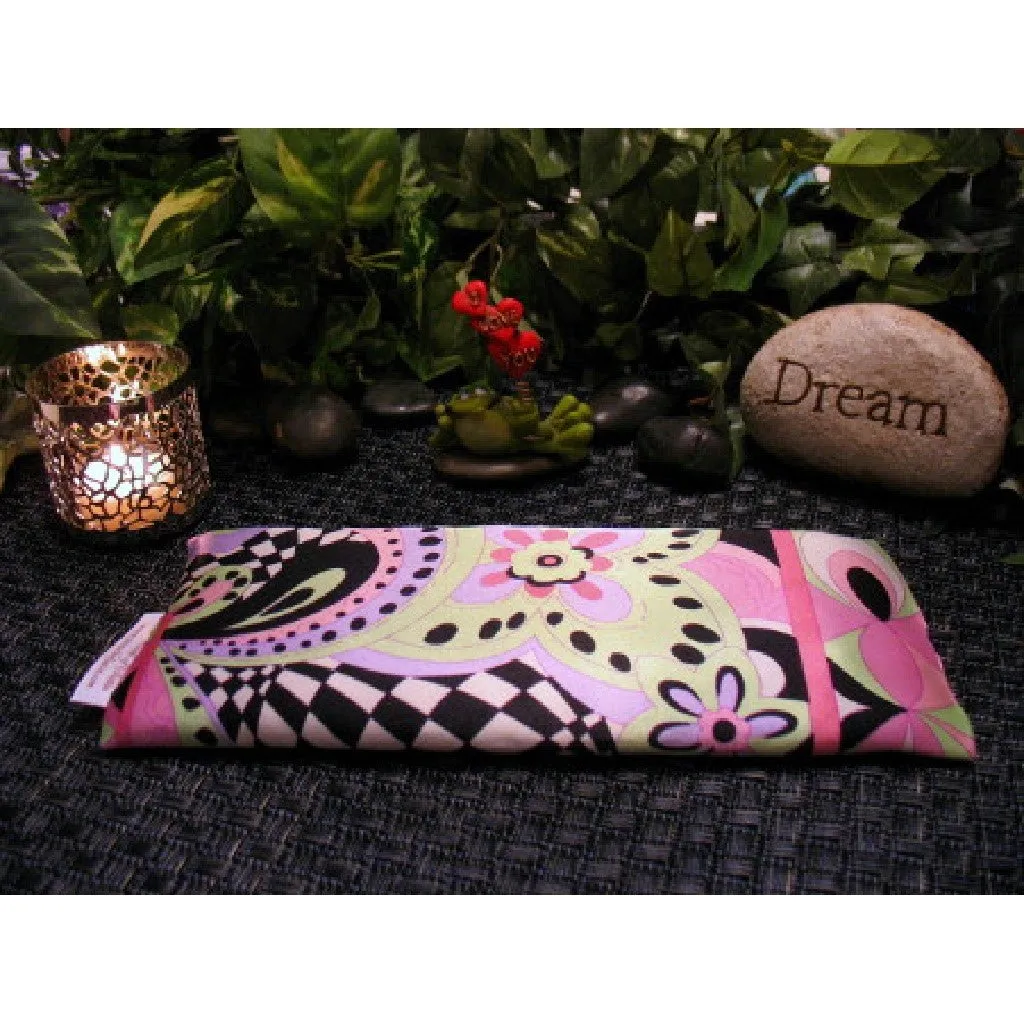 Yoga Eye Pillow. A Hippie, Boho, Mod Vibe. Soothing, Calming, Peaceful